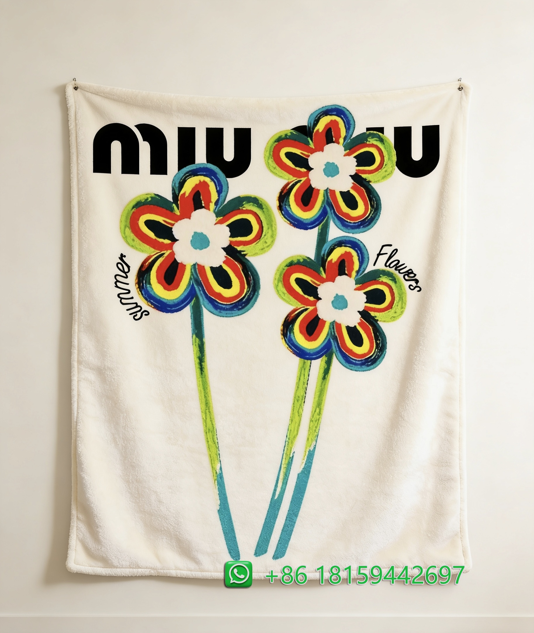 Miumiu Throw Blankets